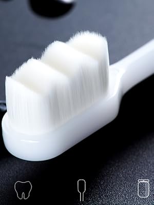 12PCS micro-nano manual toothbrush