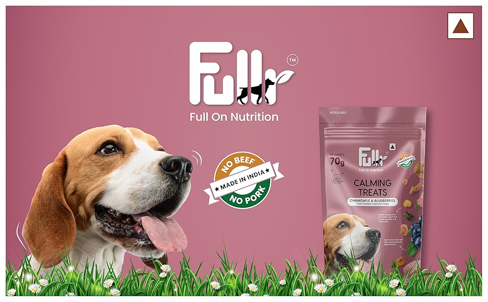 Fullr treats, Dog biscuits, heathy dog treats, healthy dog biscuits, dog calming treats, dog treats