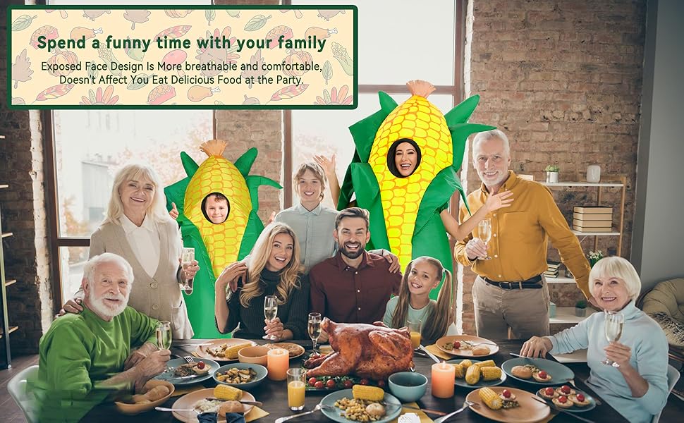 Spinosaurus Inflatable Corn Costume for Adult Inflatable Costumes Funny Blow Up Food Costume