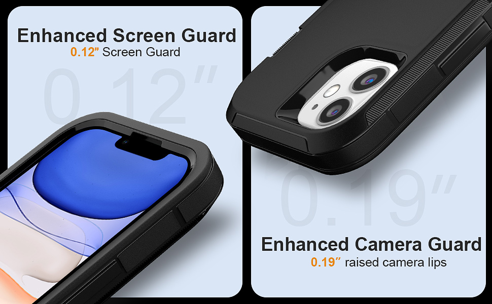 GYJ for iPhone 11 Case with 2 Screen Protector, Drop