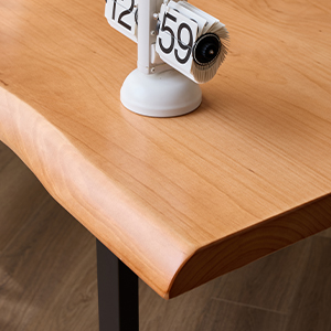 Solid wood office desk