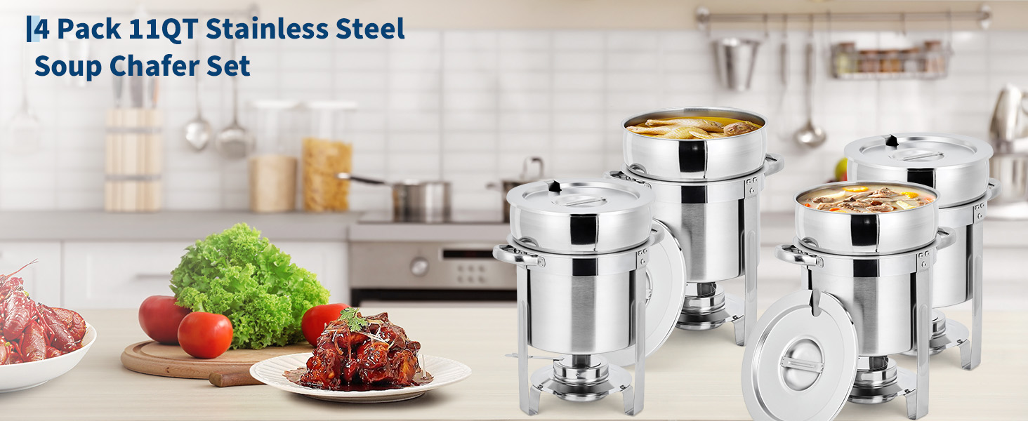 11QT Soup Chafer Set