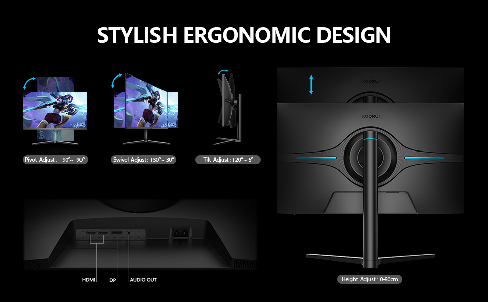 adjustable computer monitor