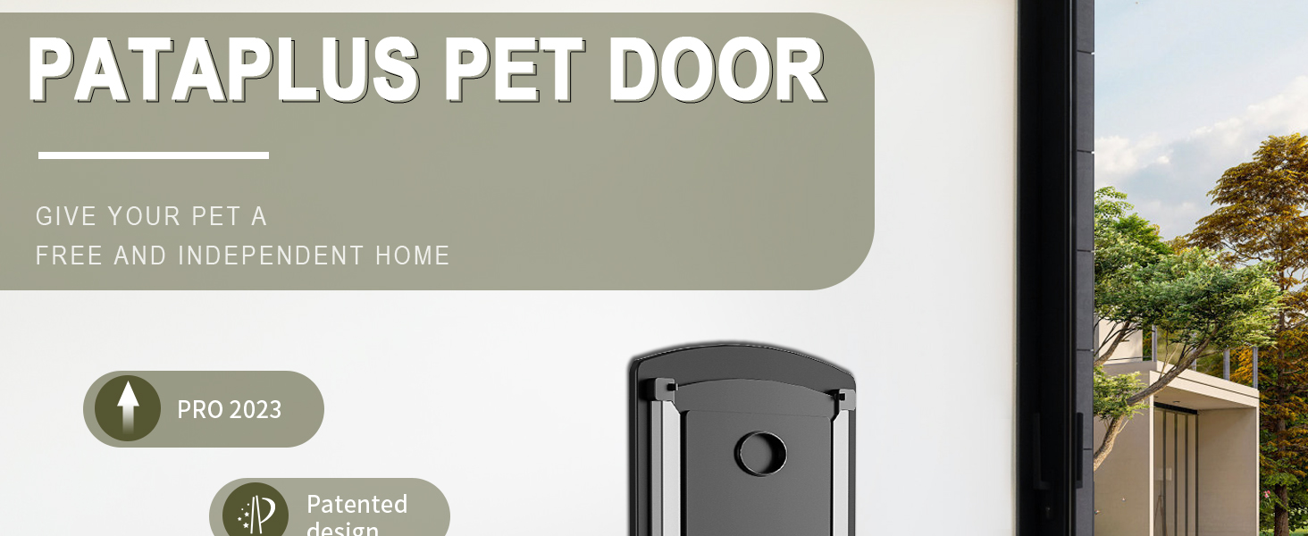 PATAPLUS Cat Door for Wall, Telescopic Tunnel, Steel Frame