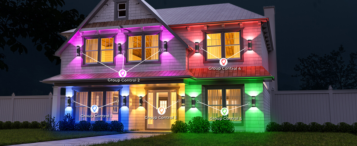 color chaging wall lights