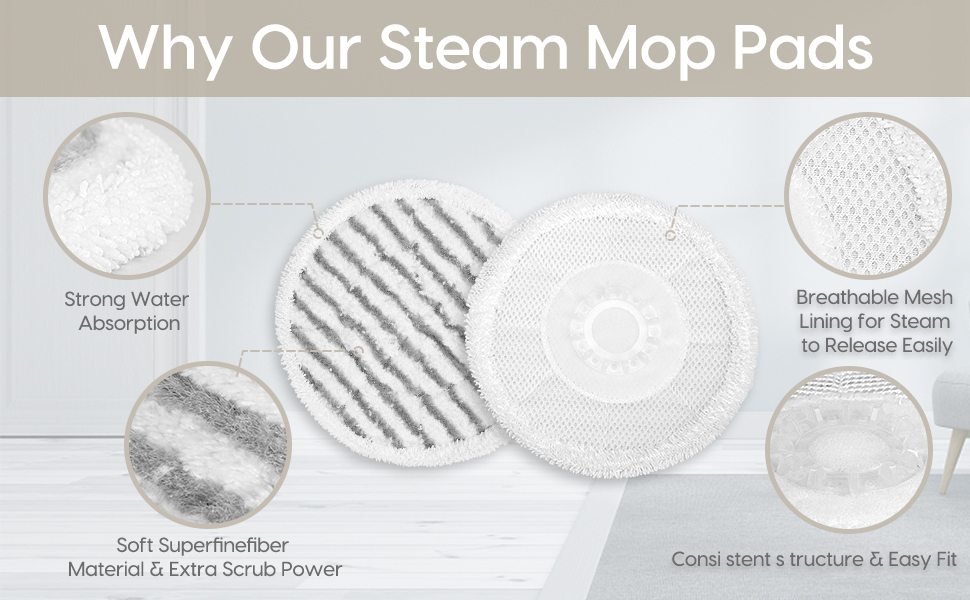 Compatible with shark mop pads