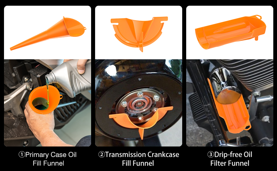 MoKo Car Oil Funnel & Wrenches, 16 Pack Motorcycle Oil Funnel