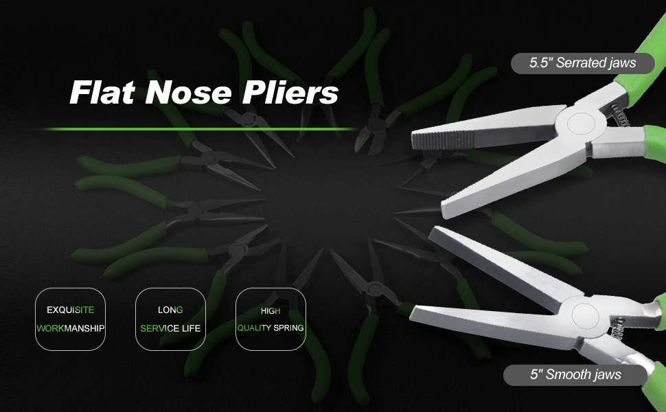 5" Flat Nose Pliers