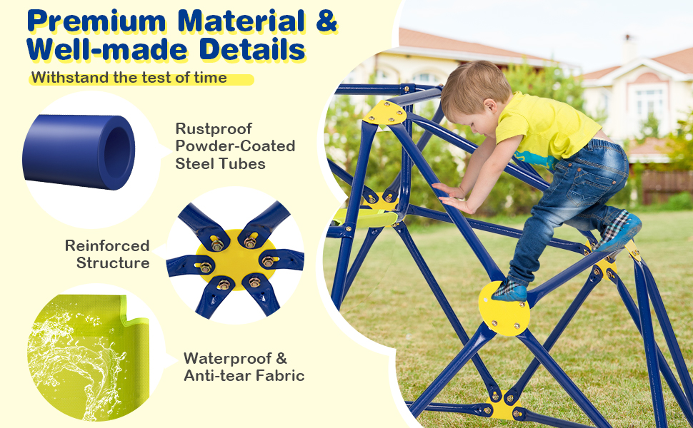 Rust-resistant steel frame