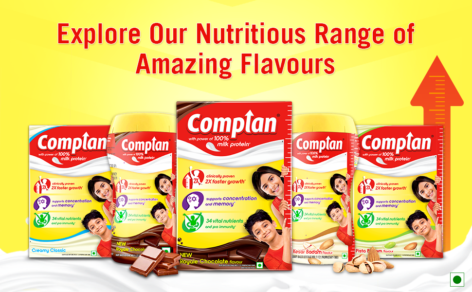 Complan Nutrition and Health Drink Royal Chocolate 500g, Refill pack