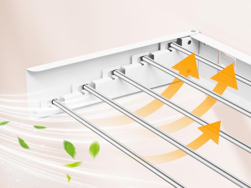 Wall Mounted Clothes Drying Rack