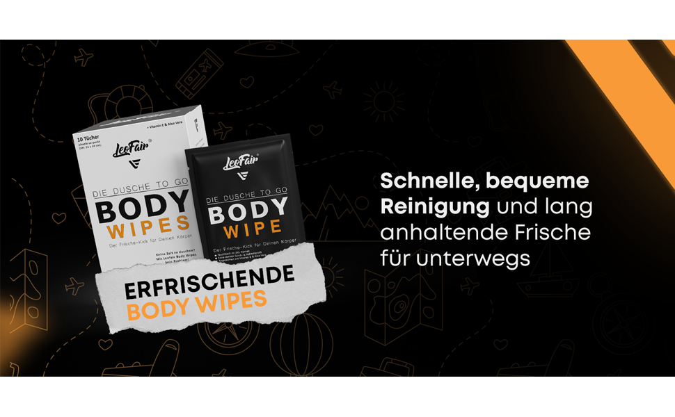 Fast, convenient cleaning and long-lasting freshness on the go
