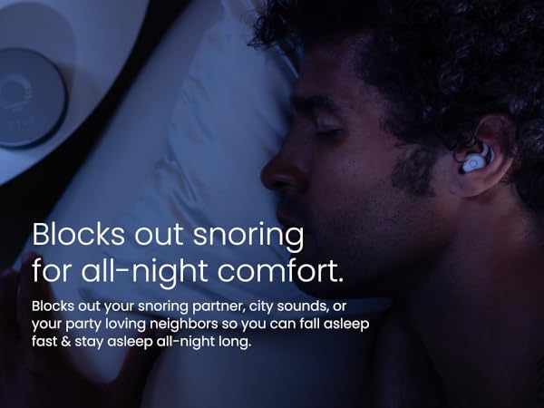 blocks out snoring for all night comfort