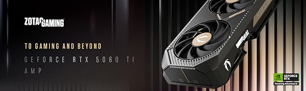 Zotac Gaming GeForce RTX 5060 Ti AMP Graphics Card For Content Creator, Gamer & Streamers