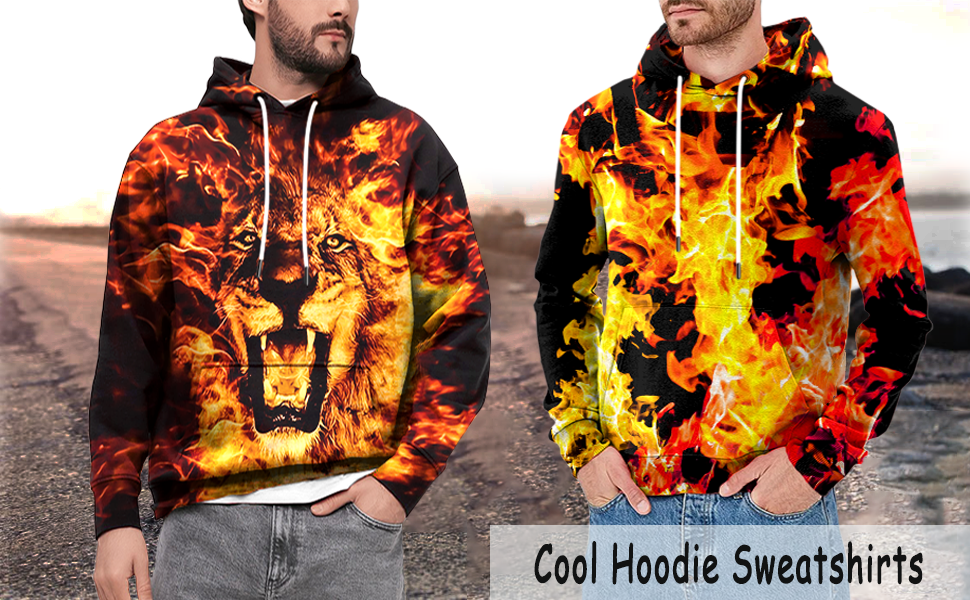 mens cool hoodies sweater 3d graphic hoodie pullover women hooded sweatshirts fashion adult clothes
