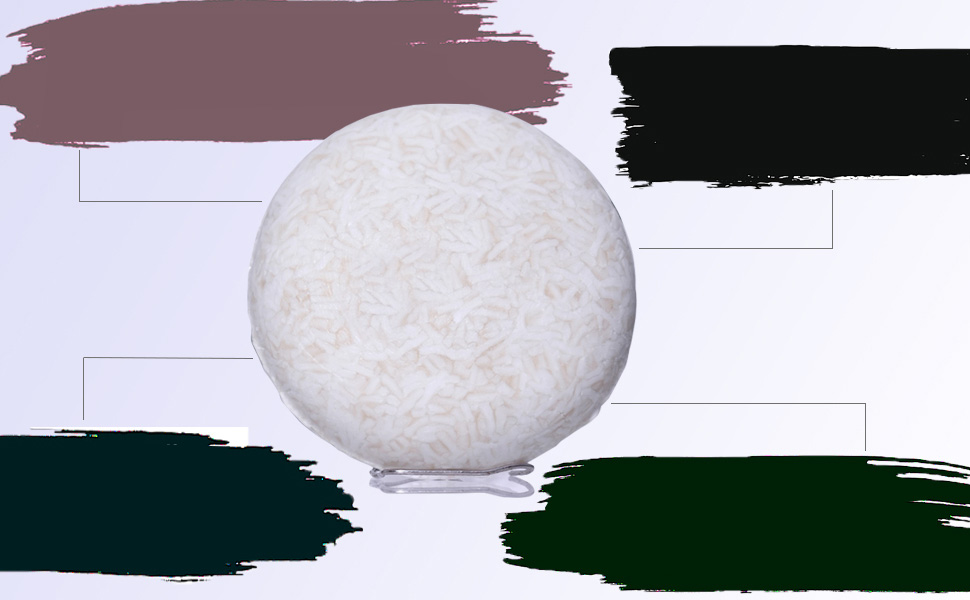 Barra de xampu de água de arroz