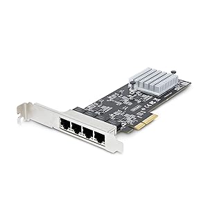 1Port 4Speed 5GBase-T EtherNetネットワークカード Amazon.com: StarTech.com 4-Port 2.5Gbps NBASE-T PCIe Network