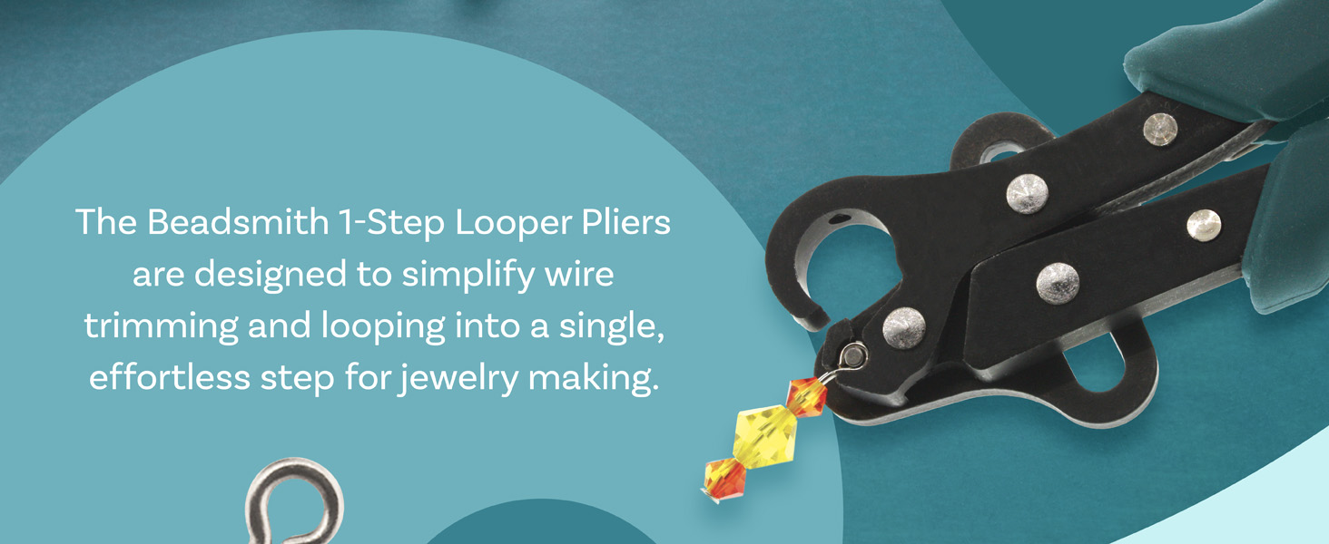 The Beadsmith 1-Step Looper makes creating loops and trimming effortless and easy, comes in 3 sizes.