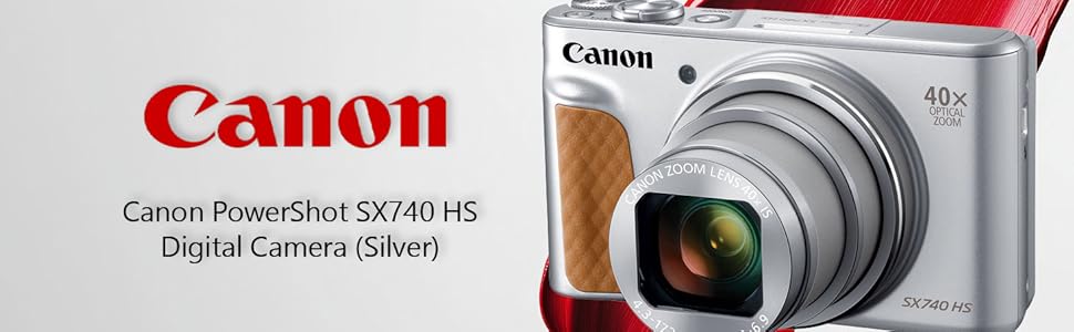 Canon PowerShot SX740 HS Digital Camera (Silver)