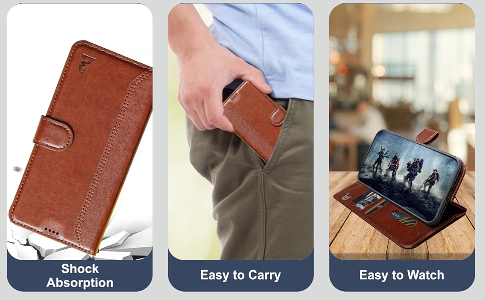 AIBEX® Compatible with Vivo T2x 5G / Vivo Y56 5G / Vivo Y16 Flip Cover