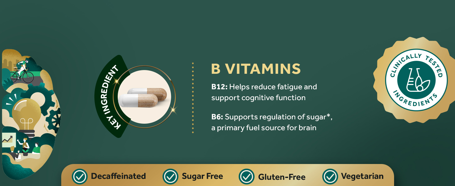 Neuriva Ultra B Vitamins B12 and B6 to reduce fatigue and support mental health