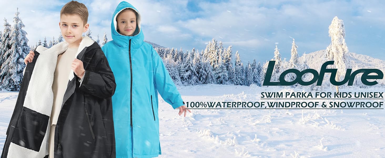 Swim Parka for Kids Unisex