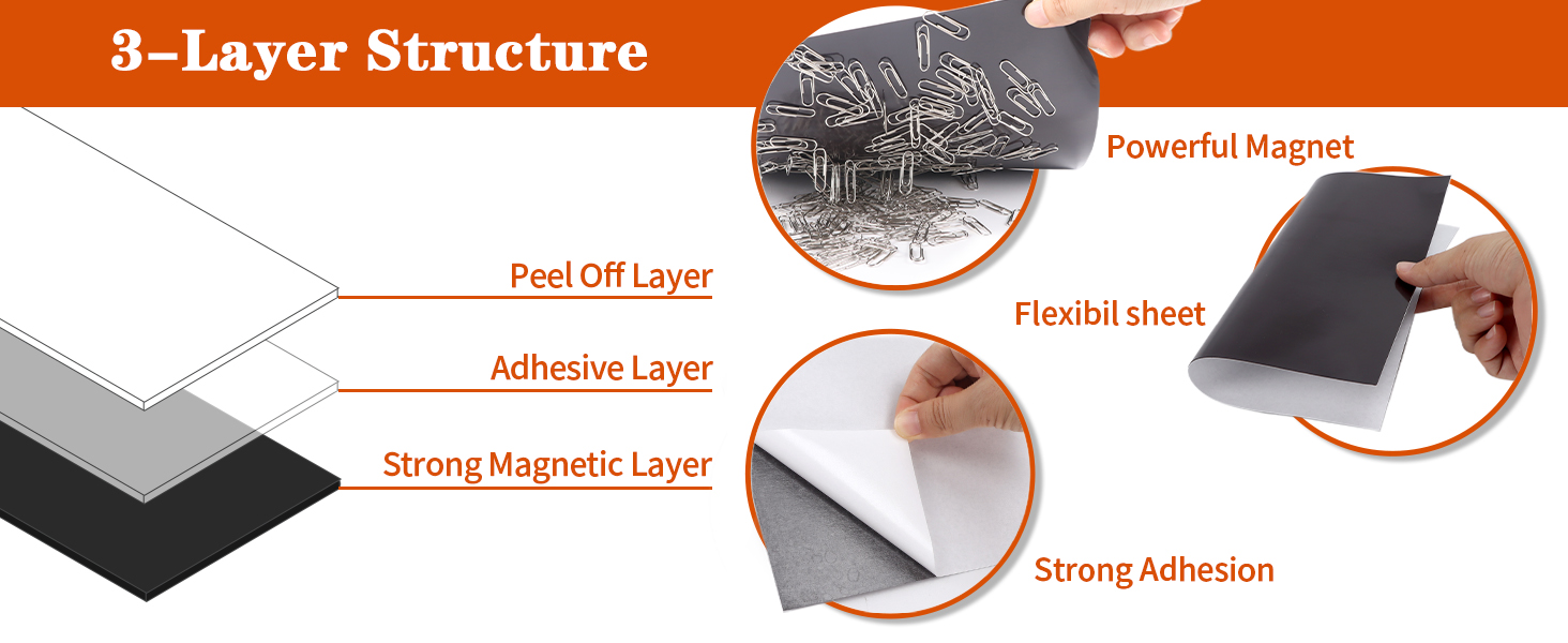 CRUGLA 8x10 Adhesive Tape Set of 7, Flexible