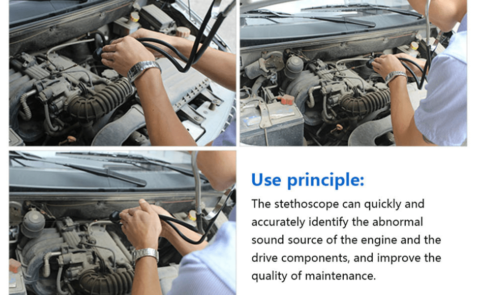 Acouto Mechanics Stethoscope Kit Car Engine Cylinder
