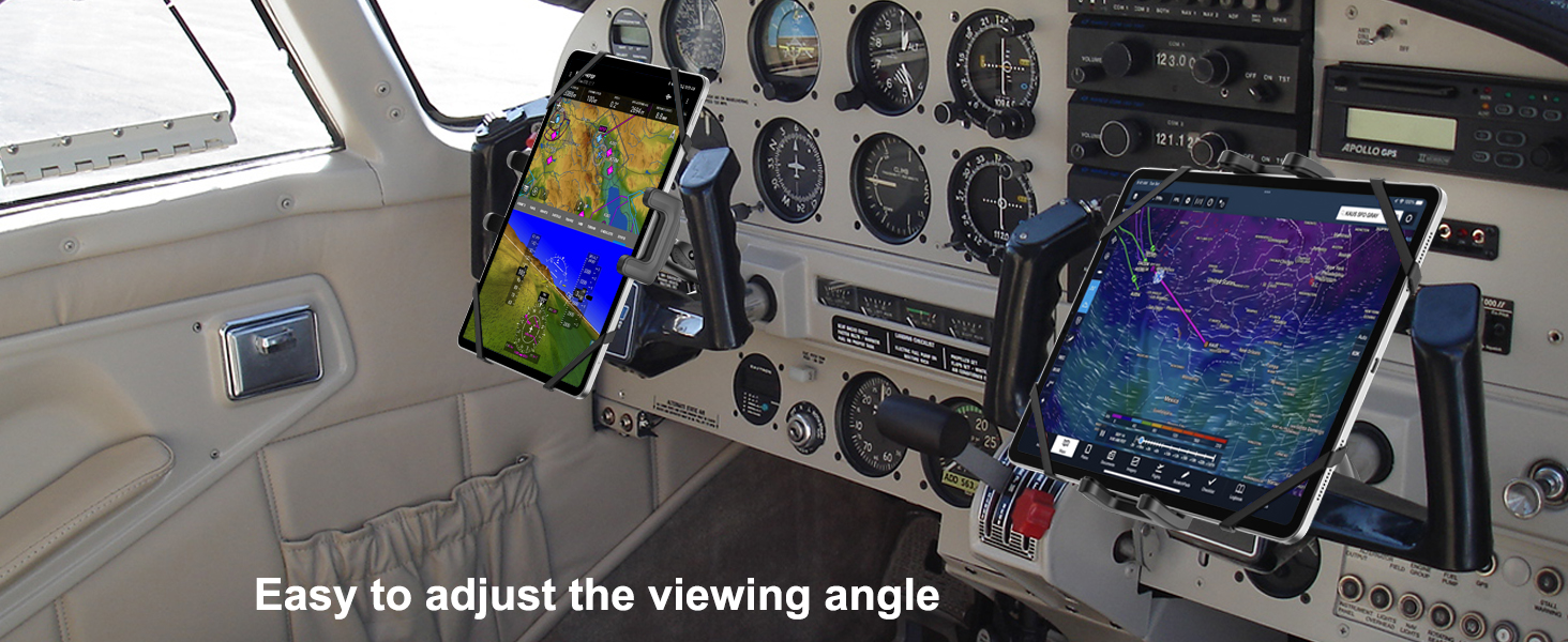 Tablet Yoke Mount, iPad Yoke Clamp Mount for Aircraft