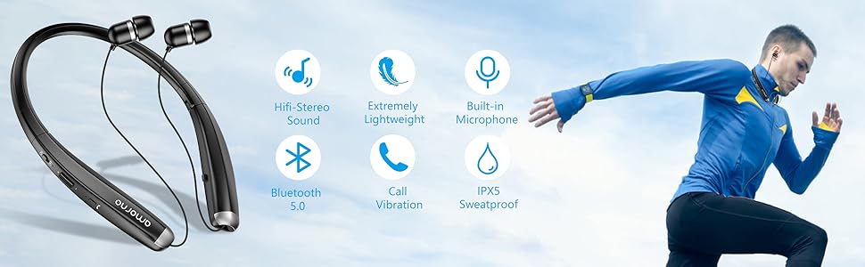 bluetooth neckband headphones