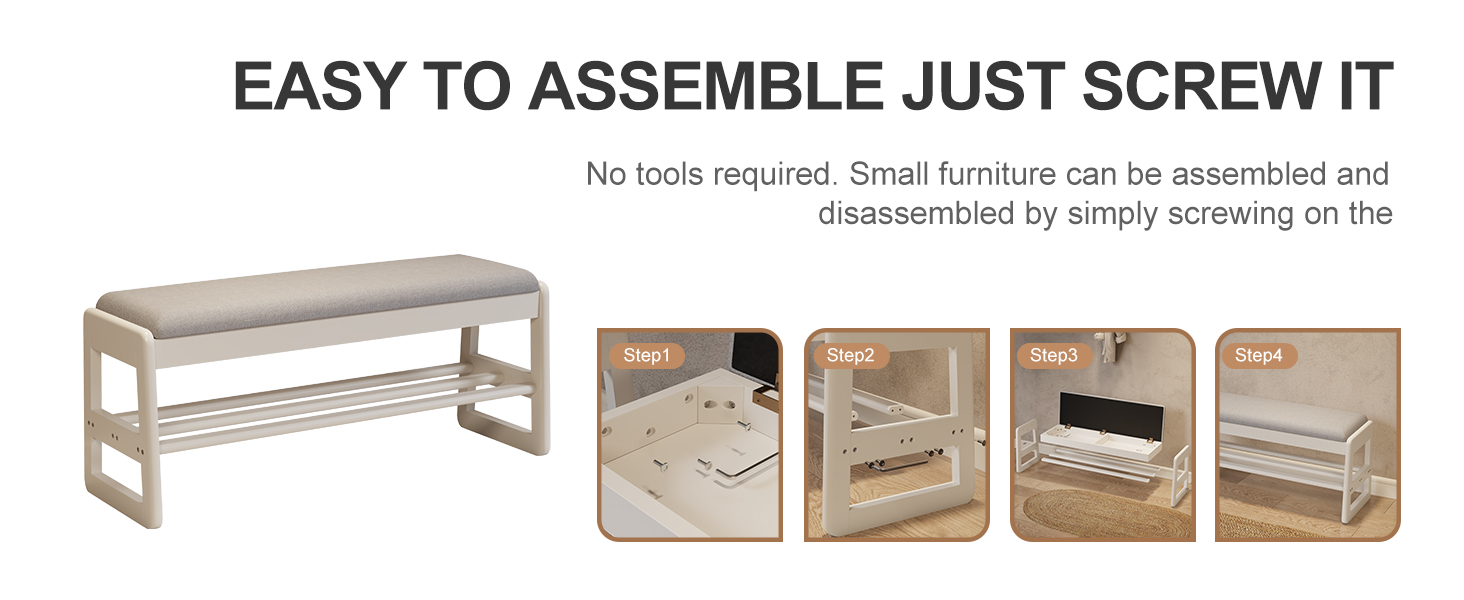 Shoe Rack Bench, Flip-Top Shoe Storage Bench with Cushion