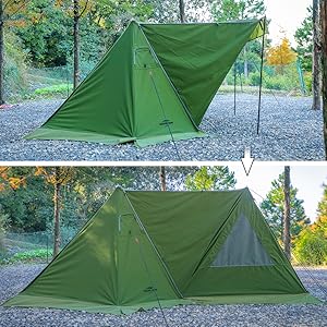 Amazon | Soomloomドアパネル ミリタリーテントMilitary tent