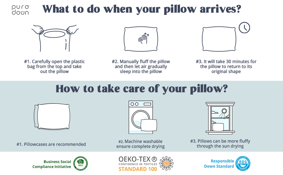 puredown goose down pillow