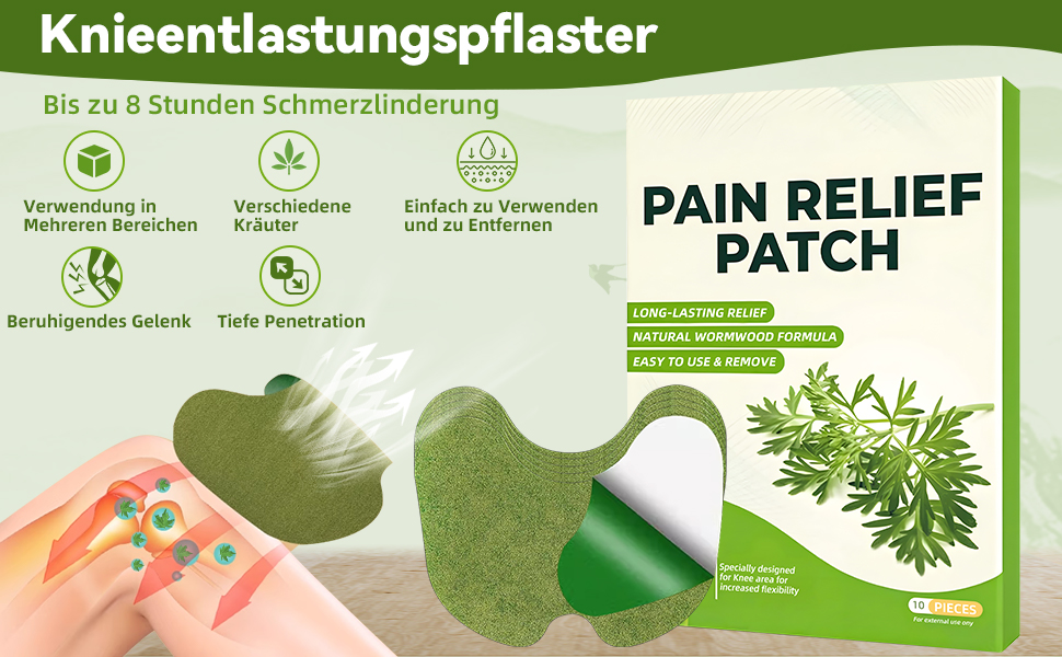 Pain Relief Patch, Schmerzlinderung Patch, Wellness Pain Relief Patches Knie