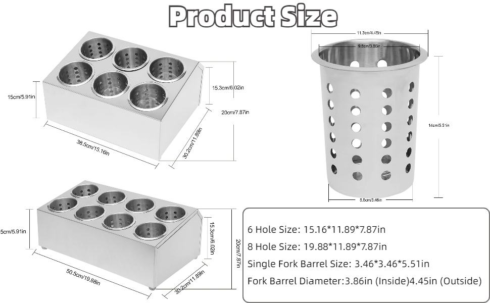 Silverware Utensil Holder Organizer