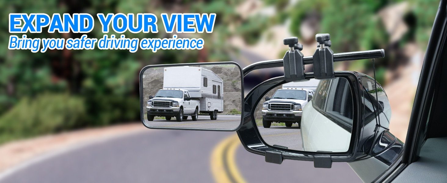 SUPAREE Convex Caravan Towing Mirrors,Caravan Mirrors for Cars