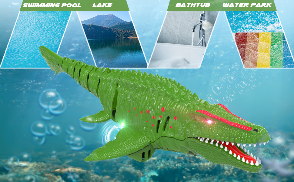 Haijon Remote Control Mosasaurus RC Boat Dinosaur, Fast