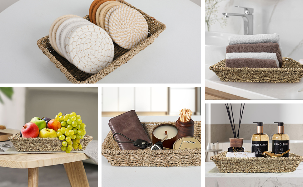 farmhouse coasters woven coasters desk bar