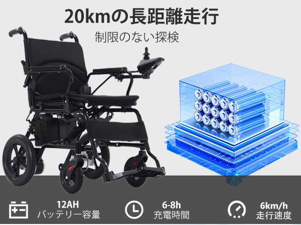 Amazon | Ontrip大人のための電動車椅子 強力なダブルモーターの電動