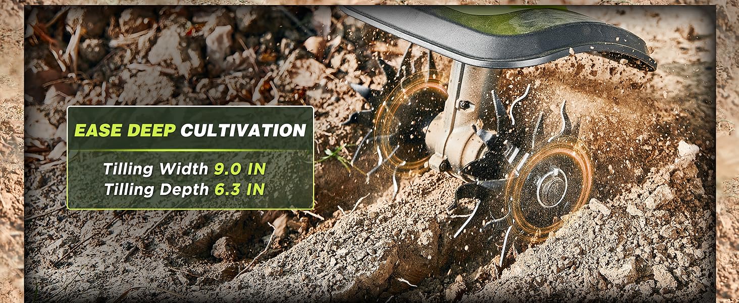 Saker Rototiller for Gardening