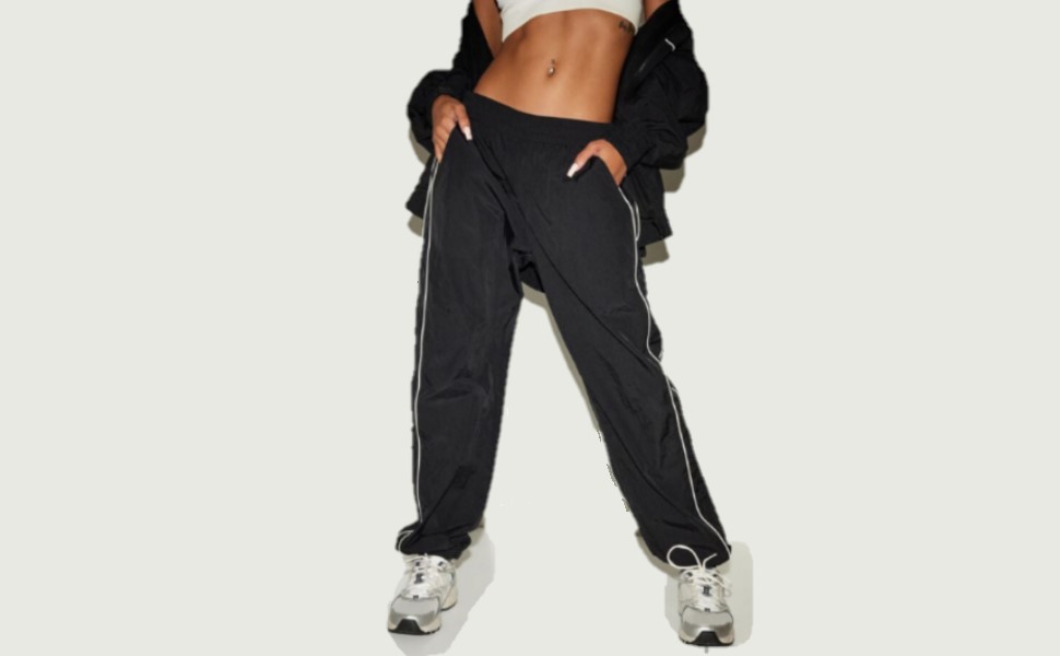 Sfit Damen Cargohosen Y2K Baggy Track Pants