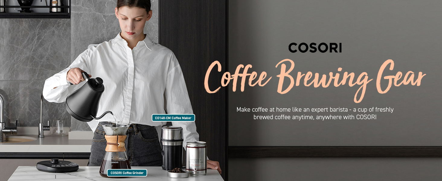 COSORI Coffee brewing gear.