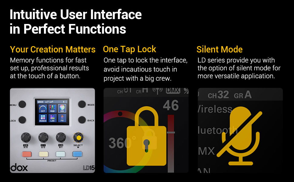 Godox LD75R LED Panel with V Mount Battery SILENT
