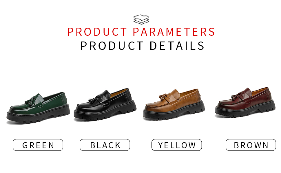 mens platform loafers