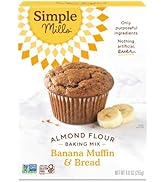 Simple Mills Almond Flour Baking Mix, Banana Muffin & Bread Mix - Gluten Free, Plant Based, Paleo...