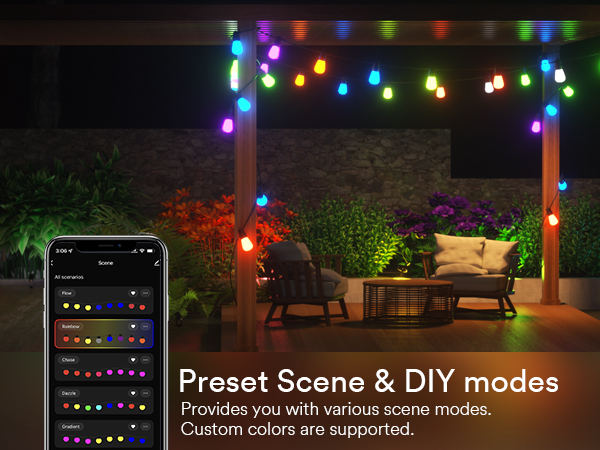color changing string light