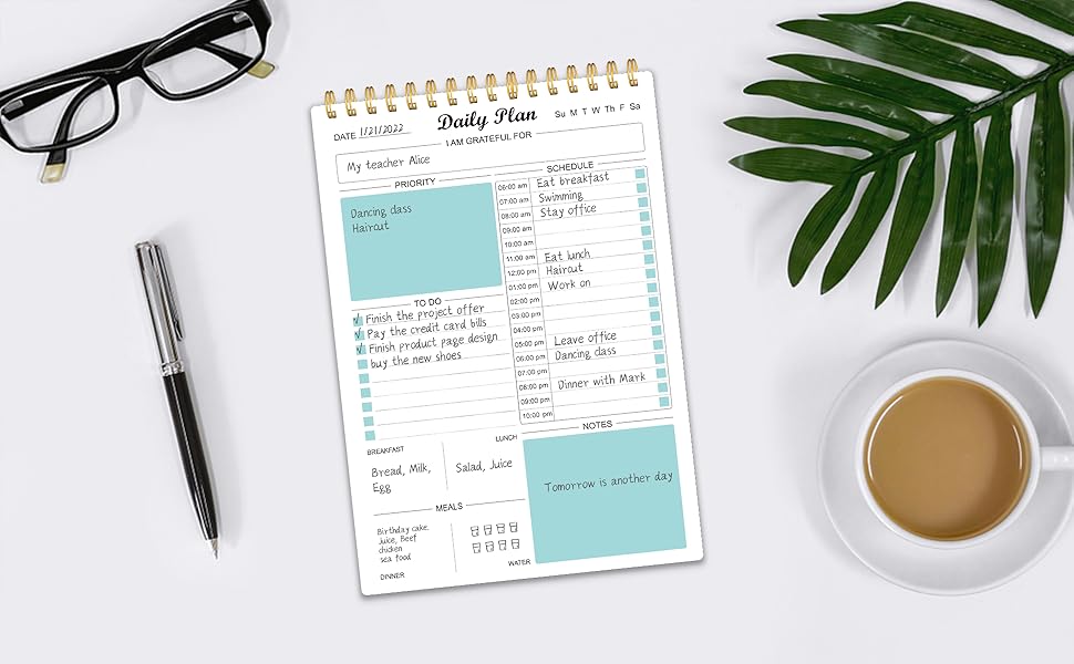 Daily Planner Notepad Undated To Do List Planning Pad