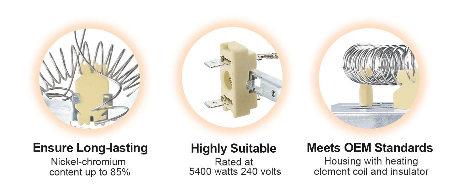 W11344457 Dryer Heating Element 3387747 Suitable for