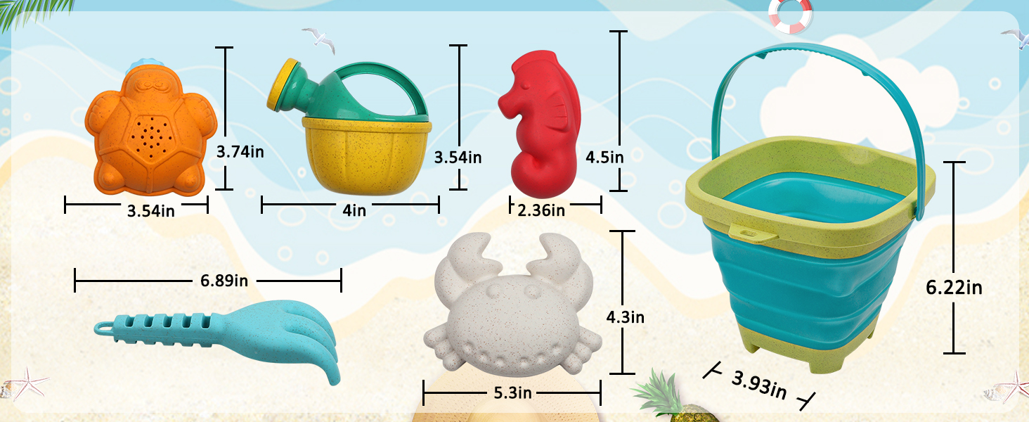 HomeMall Beach Toys Set for Kids 14pc Play Sand Toys for Toddlers