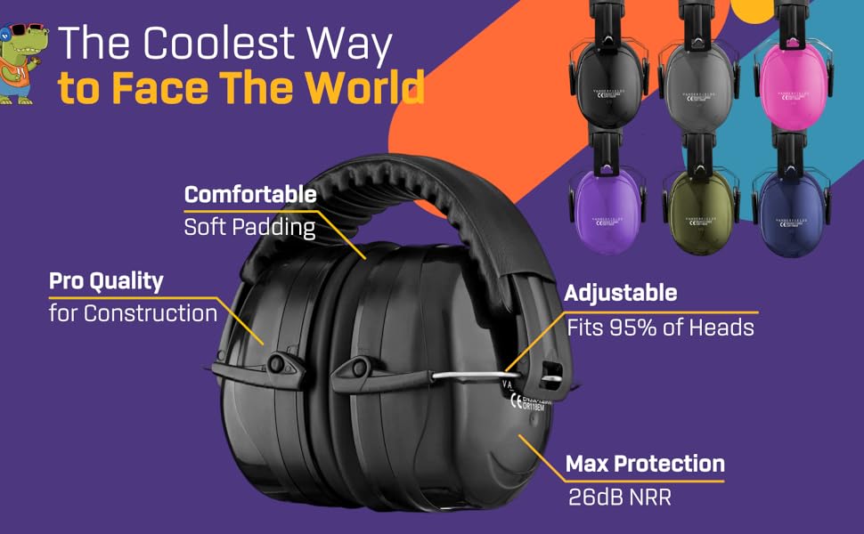 Vanderfields Ear Defenders Adults Protection Passive Noise Cancelling